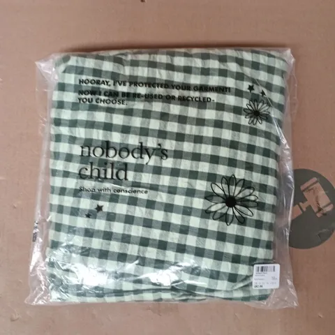 BAGGED NOBODY'S CHILD RUTH JUMPSUIT IN GREEN SIZE UK 10