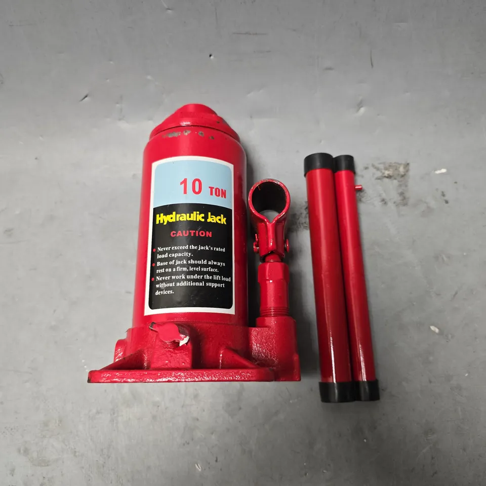 hydraulic jack 10 ton in red  - collection only
