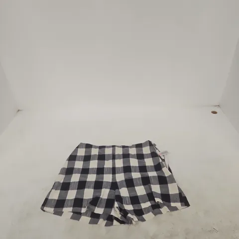 NOBODY'S CHILD CHECKERED ZIP-UP SKORTS– UK 10 (EU 38, USA 6)