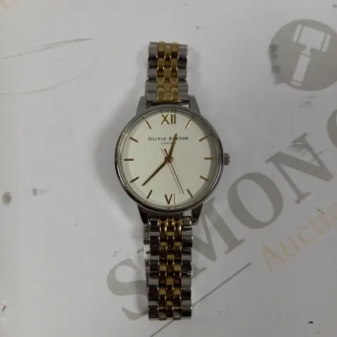 OLIVIA BURTON GOLD/SILVER EFFECT CHAIN LINK LADIES WATCH