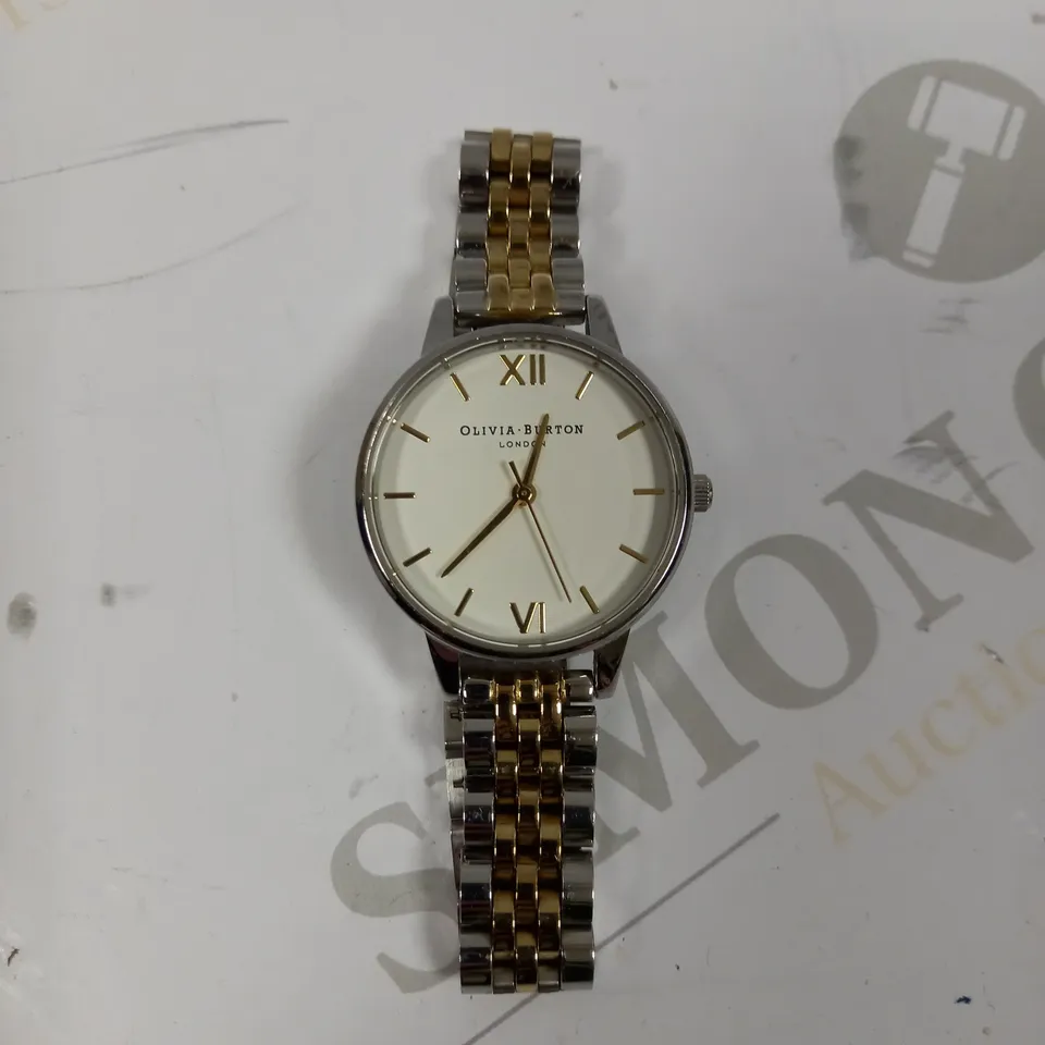 OLIVIA BURTON GOLD/SILVER EFFECT CHAIN LINK LADIES WATCH 