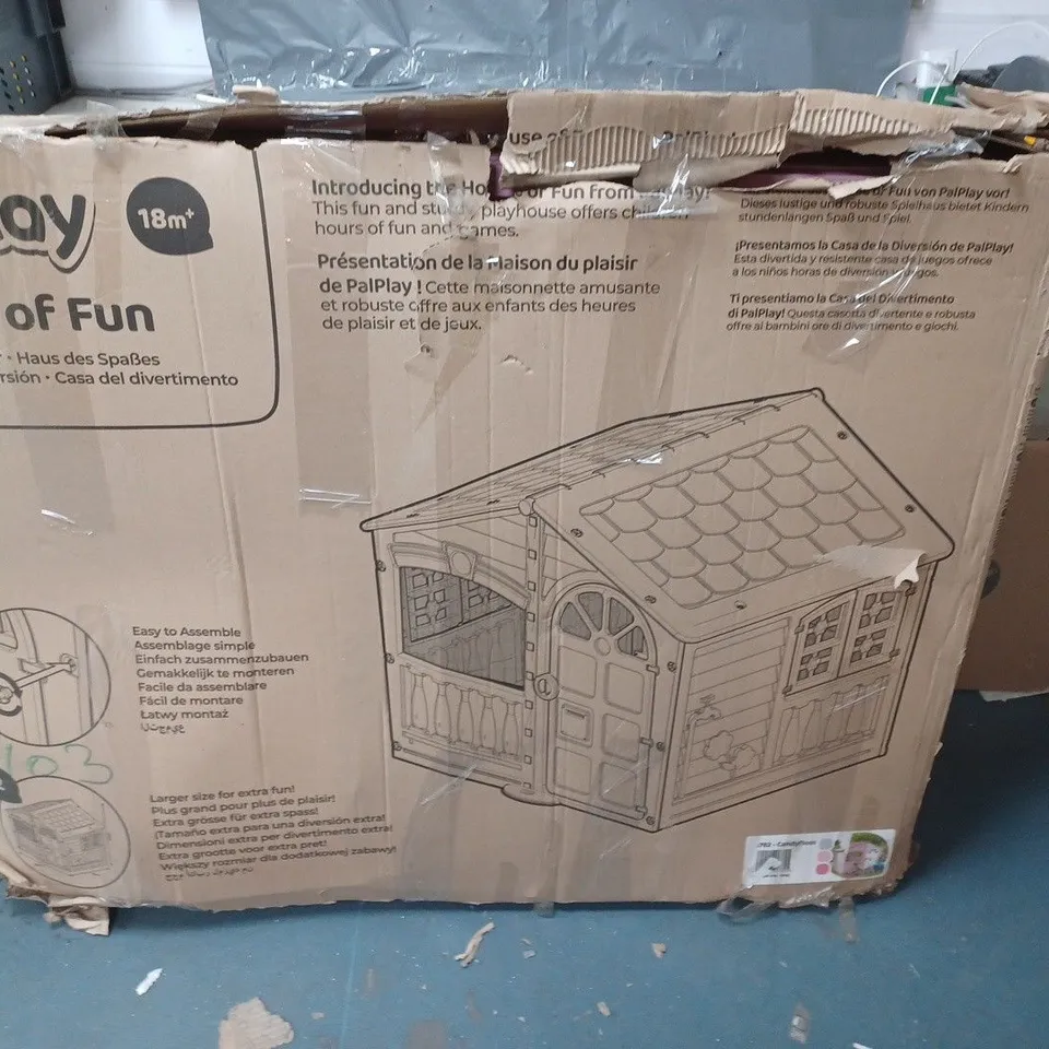 BOXED PALPLAY HOUSE OF FUN - PINK - COLLECTION ONLY