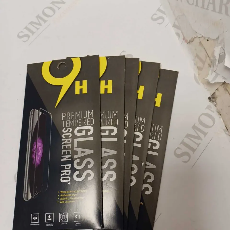 LOT OF FIVE PREMIUM TEMPERED GLASS SCREEN PROTECTOR