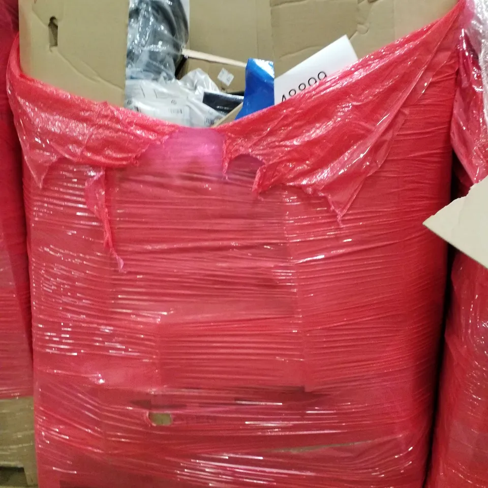 PALLET OF ASSORTED PRODUCTS INCLUDING AIR COOLER, TOILET SEAT, WALL MIRROR, FLOOR MAT