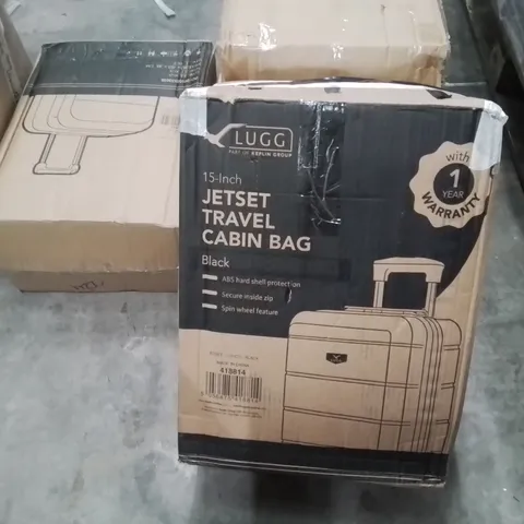 BOXED LUGG 15INCH JETSET TRAVEL CABIN BAG BLACK