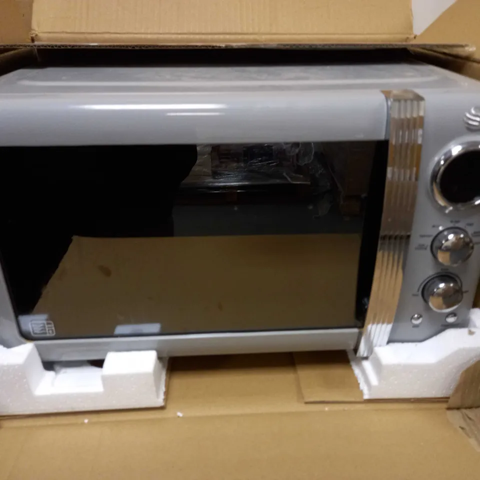 SWAN RETRO 800W GREY MICROWAVE 