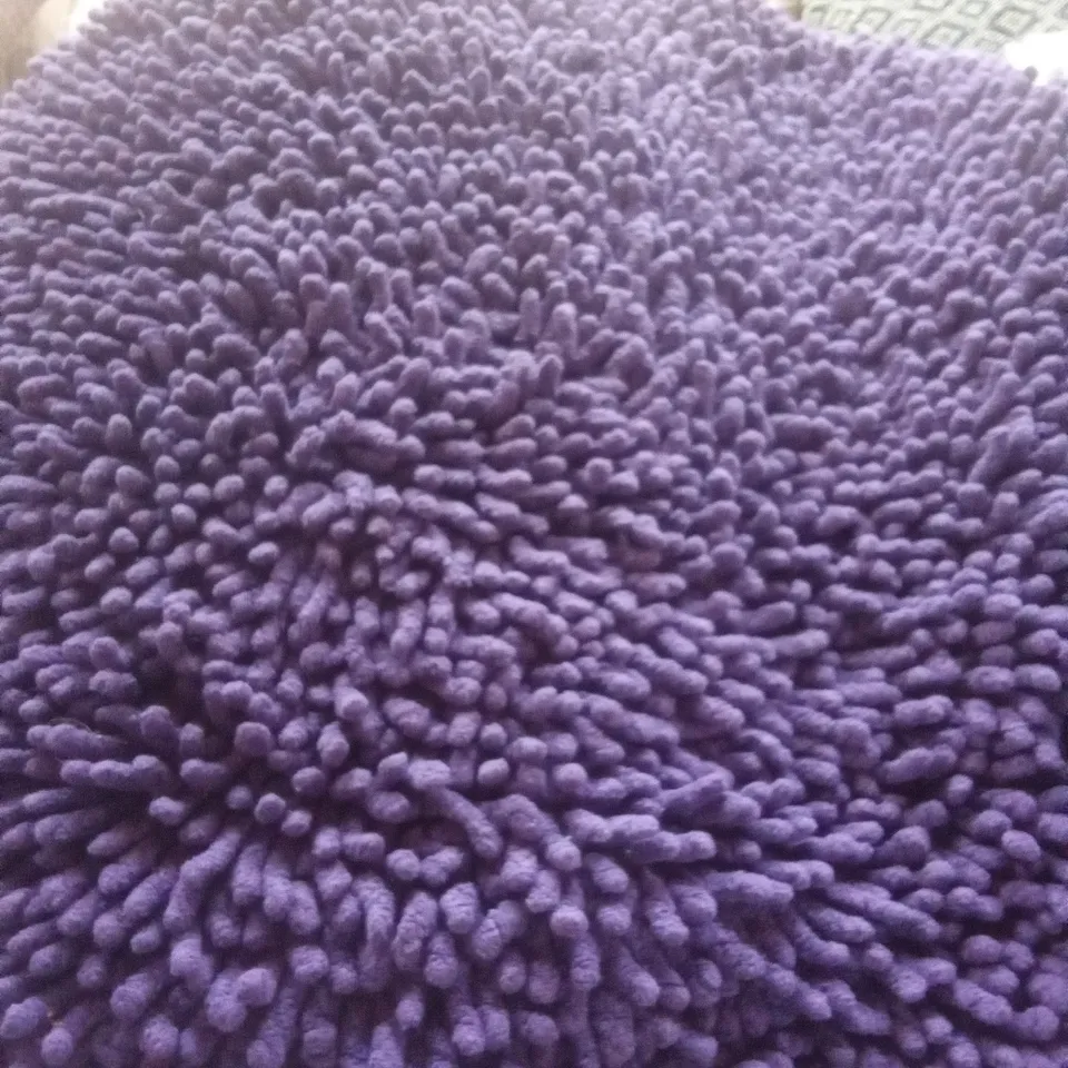 55CM ROUND PURPLE RUG 