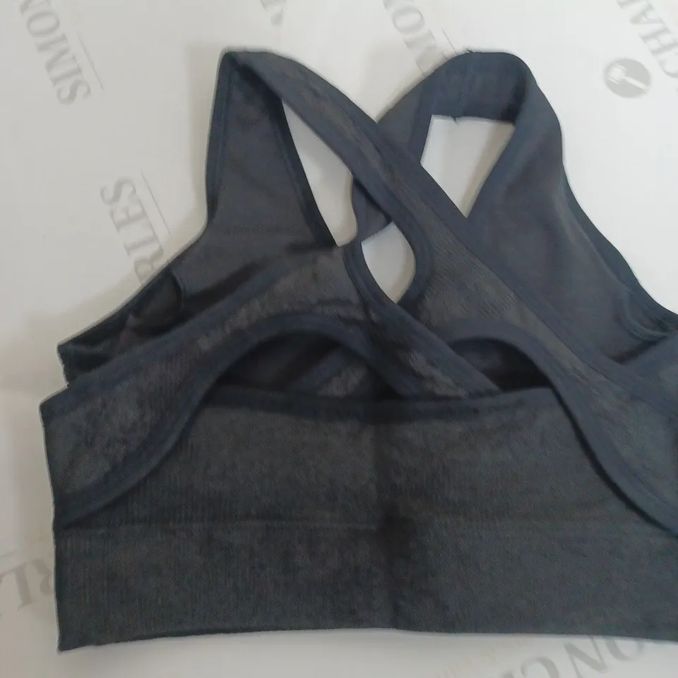 GYMSHARK TRAINING BRA IN BLACK - SIZE XS 