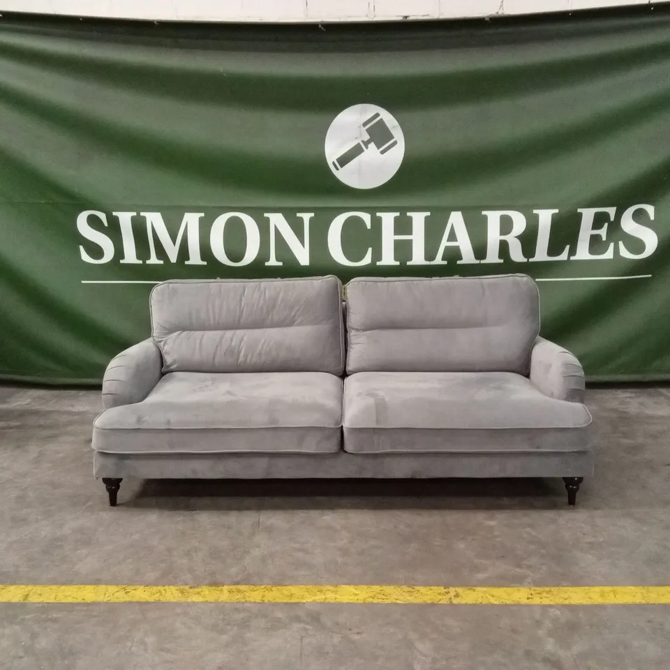 VICTORIA 4 SEATER FABRIC SOFA - GREY RRP £679