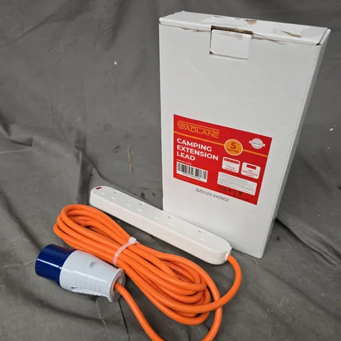 BOXED GADLANE 5M CAMPING EXTENSION LEAD 
