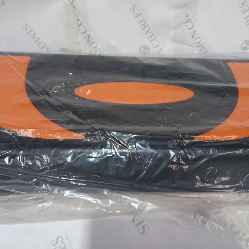 DESIGNER AEROBIC EXERCISE STEPPER IN BLACK/ORANGE