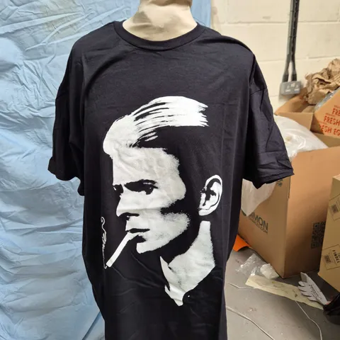 DAVID BOWIE ARCHIVE T-SHIRT β BLACK, UK SIZE L, 100% COTTON