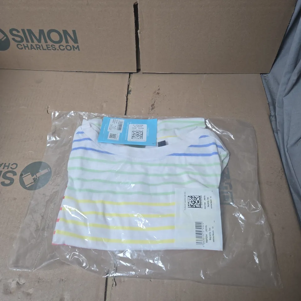 REGATTA WOMEN'S BAYLETTA TEE T-SHIRT WHITE MULTI - UK SIZE 10