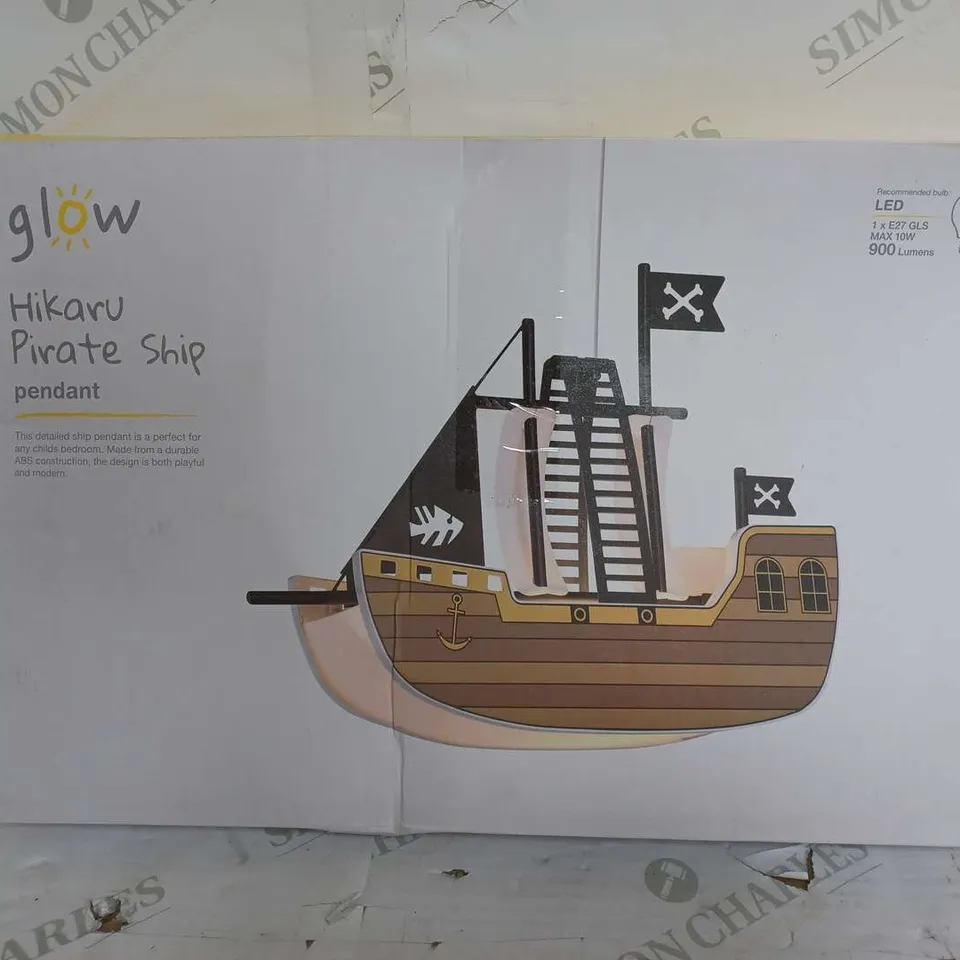 BOXED GLOW HIKARU PIRATE SHIP PENDANT LED