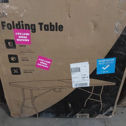 BOXED KEPLIN 6FT FOLDING TABLE