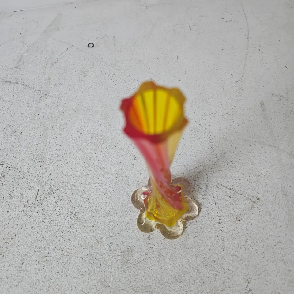MULTICOLOURED GLASS VASE