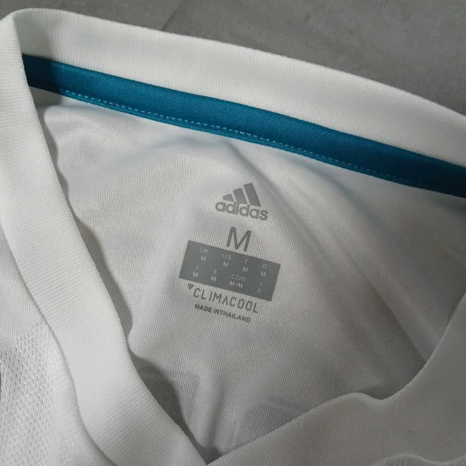 REAL MADRID 2018 CHAMPIONS LEAGUE FINAL JERSEY – SERGIO RAMOS AUTOGRAPHED, ADIDAS CLIMACOOL (SIZE M)