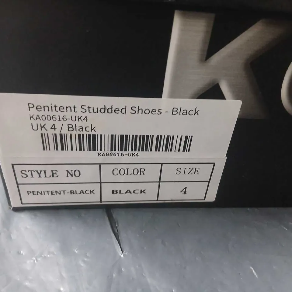 KOI PENITENT STUDDED SHOES - BLACK UK 3