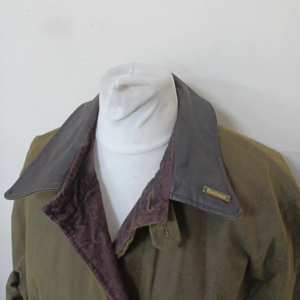 BARBOUR BUTTONED HEAVY DUTY COAT SIZE L