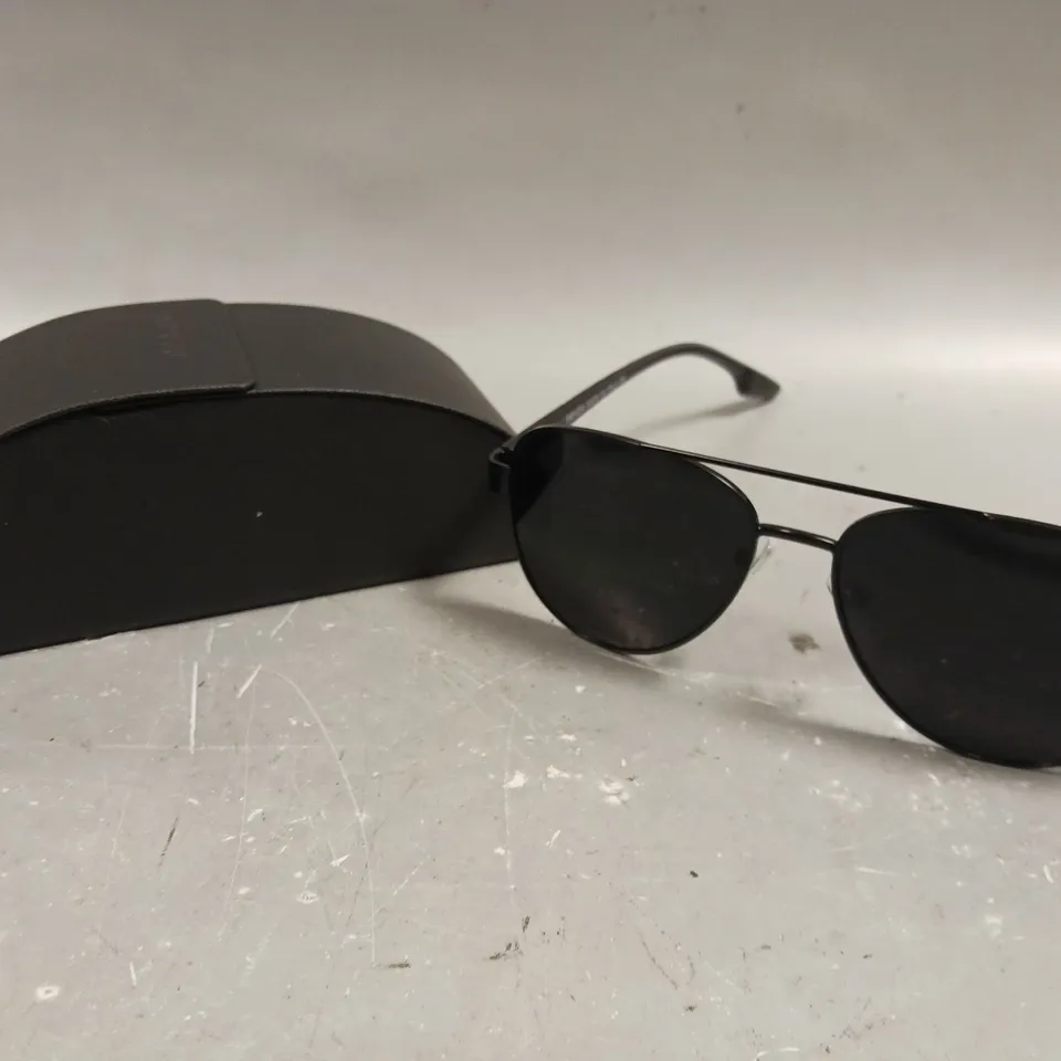 PRADA BLACK TINTED AVIATION LENS SUNGLASSES 