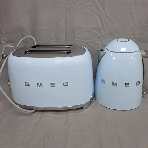 SMEG EEJB112 50S RETRO STYLE KETTLE AND 2-SLICE TOASTER - PASTEL BLUE