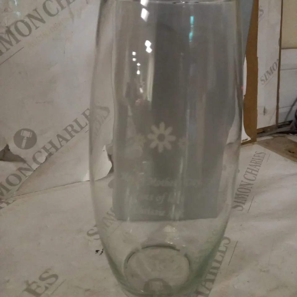 PERSONALISED FLORAL DESIGN BARREL VASE RRP £19