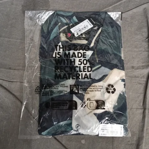 BAGGEDTED BAKER LONDON SHIRT – RELAXED FIT TROPICAL FLORAL - SIZE 4