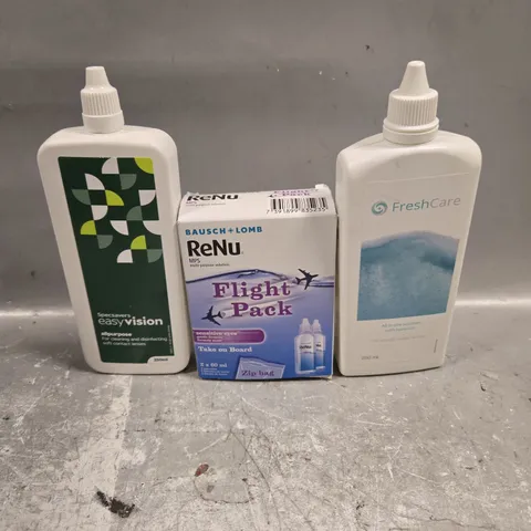 APPROXIMATELY 25 ASSORTED CONTACT LENS SOLUTION PRODUCTS - COLLECTION ONLY
