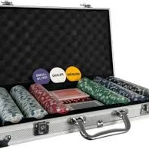 BOXED POKER SET - 500 PIECE COMPLETE WITH CASINO STYLE CASE