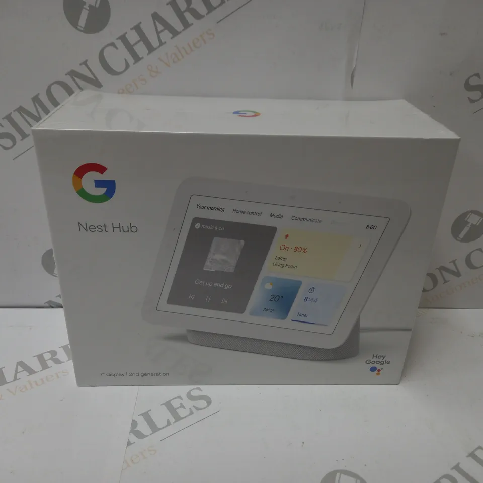 BRAND NEW BOXED GOOGLE NEST HUB 2ND GEN SMART SPEAKER WITH SCREEN - CHALK 