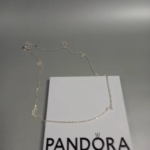 BOXED PANDORA SILVER CHAIN NECKLACE