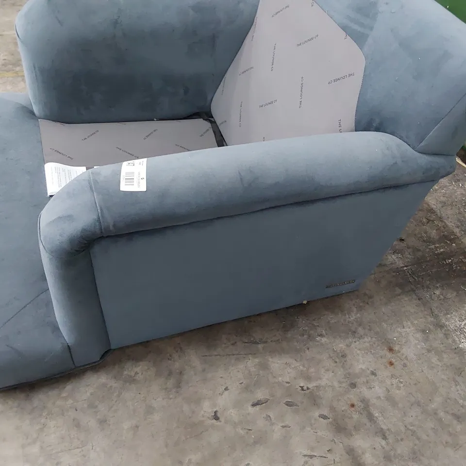 QUALITY BRITISH DESIGNER LOUNGE Co. EASY CHAIR FAME GREY PLUSH FABRIC 