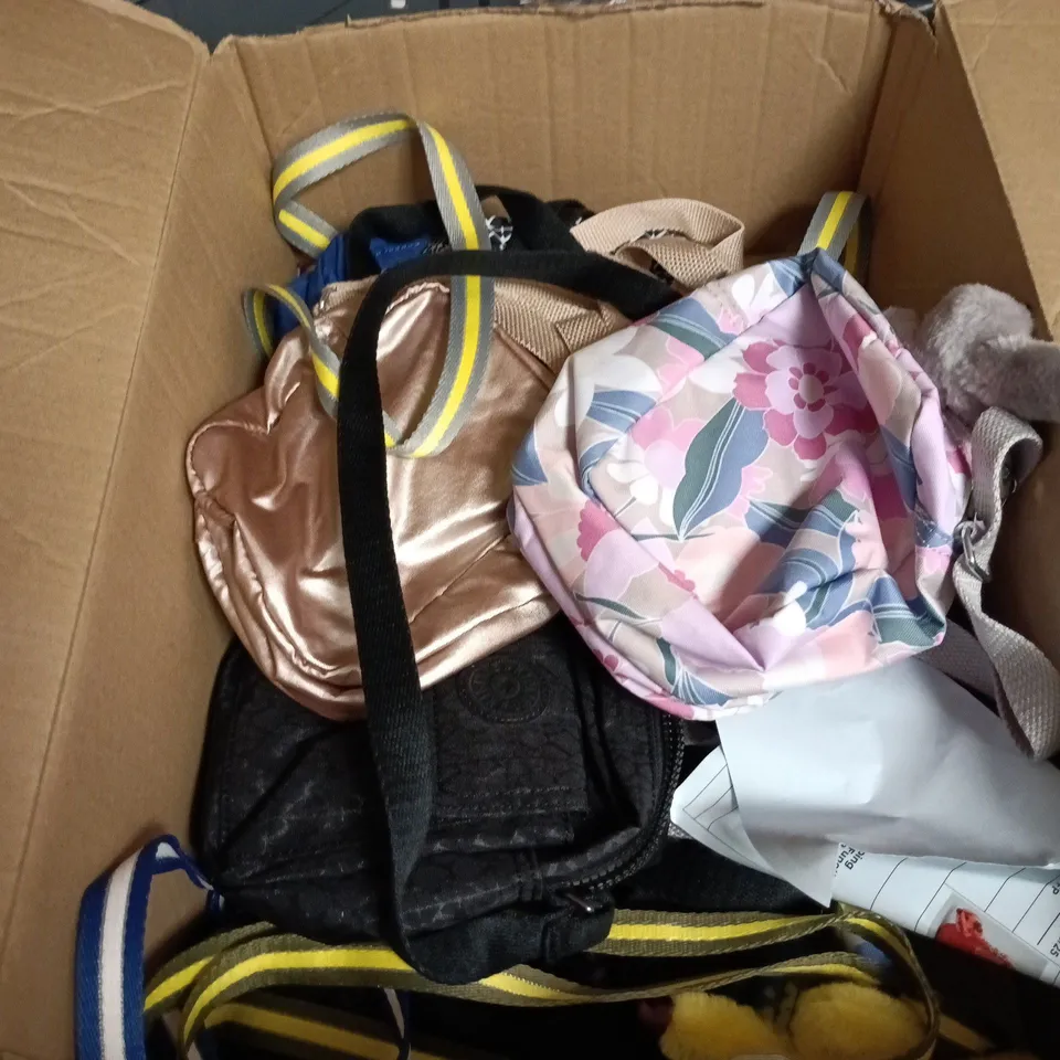 BOX OF APPROXIMATELY 8 X ASSORTED KIPLING FANNI SMALL CROSS BODY BAGS