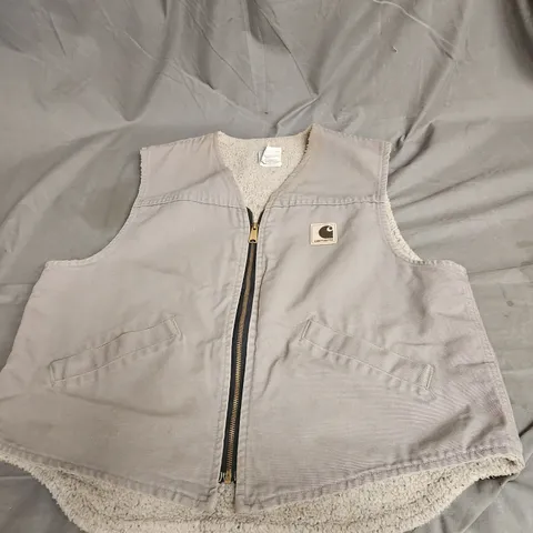 CARHARTT VEST IN TAUPE SIZE L