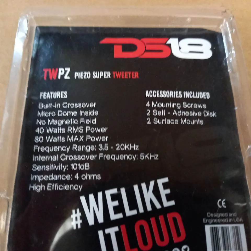 DS18 TWPZ PIEZO SUPER TWEETER 