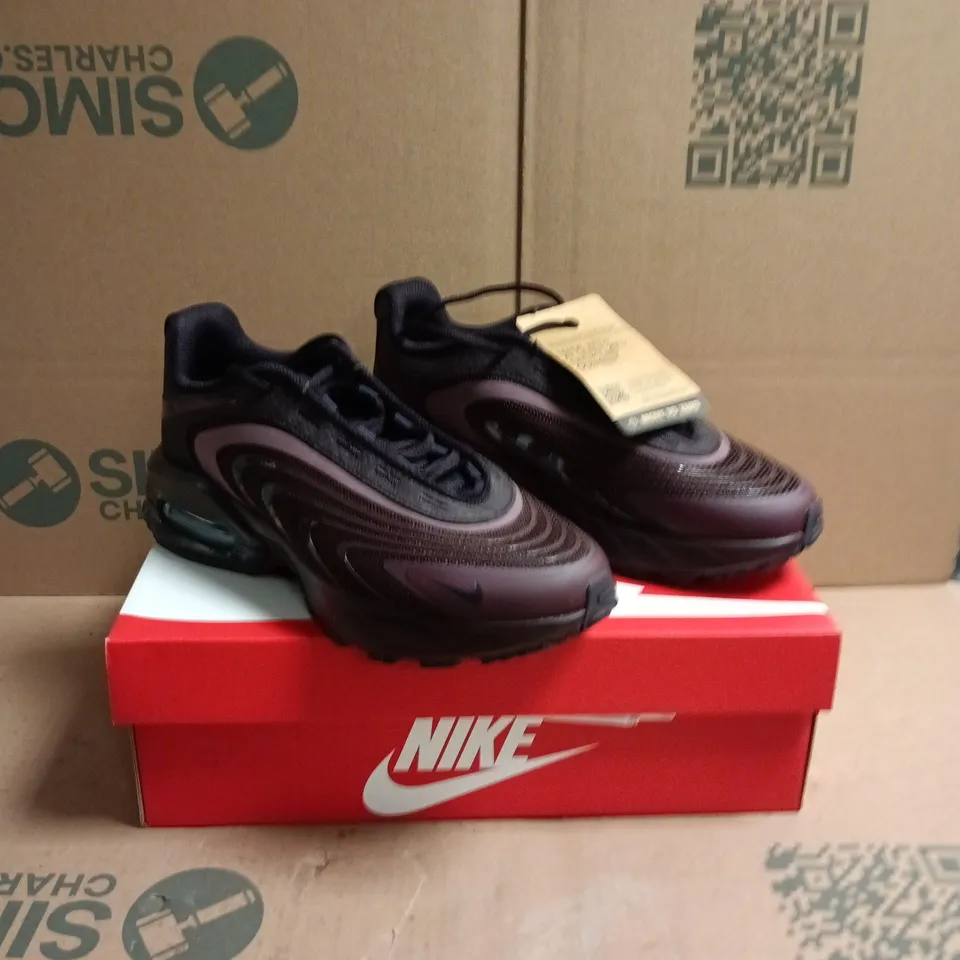 NIKE WOMEN'S AIR MAX FIRE TRAINERS BURGUNDY/BLACK – UK 5.5 (US 8) – BOXED