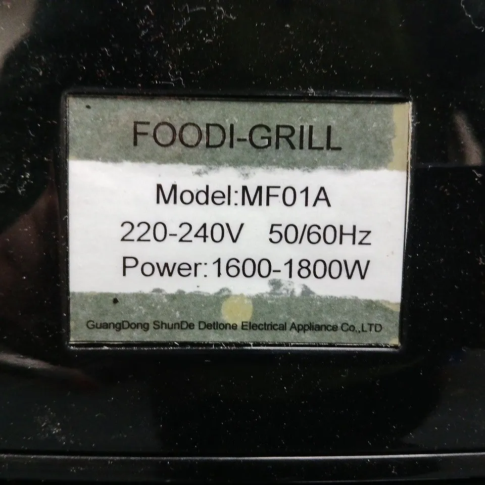 FOODI-GRILL MF01A ELECTRIC GRILL 220-240V 50/60HZ 1600-1800W
