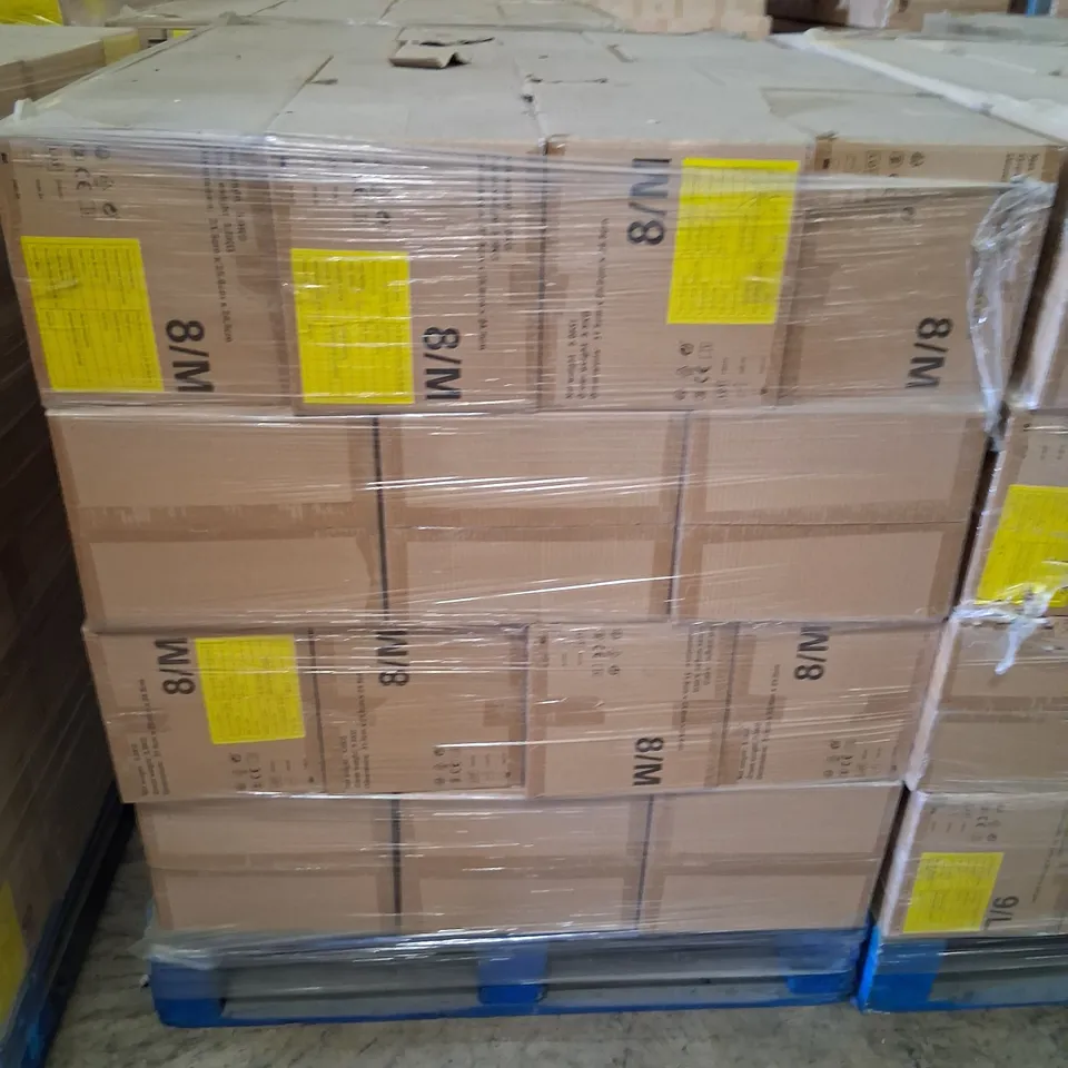 PALLET OF APPROXIMATELY 56 CARTONS OF TEN BOXES OF BRAND NEW INTCO VINYL DISPOSABLE GLOVES POWDER FREE 8/M 100 PAIRS PER BOX