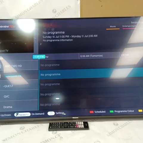 HISENSE E7HQTUK 43" SMART 4K ULTRA HD HDR QLED TV - COLLECTION ONLY