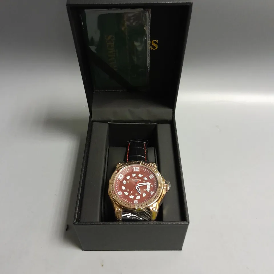 GAMAGES ADVENTURER CHERRY MENS WRISTWATCH