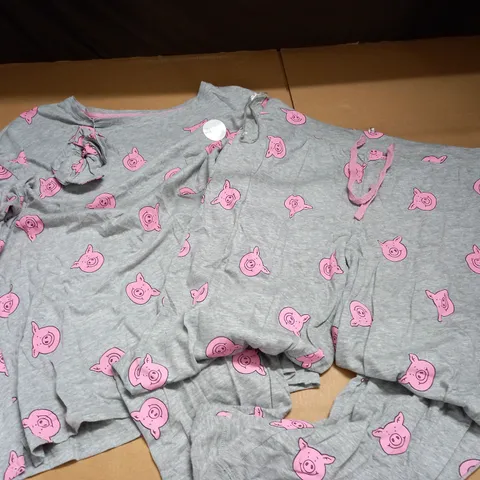 MARKS & SPENCERS PERCY PIG PJAMAS - SIZE 12