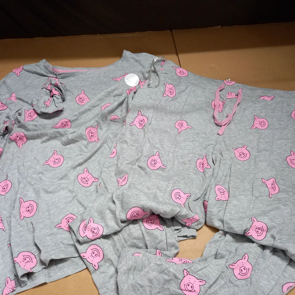 MARKS & SPENCERS PERCY PIG PJAMAS - SIZE 12