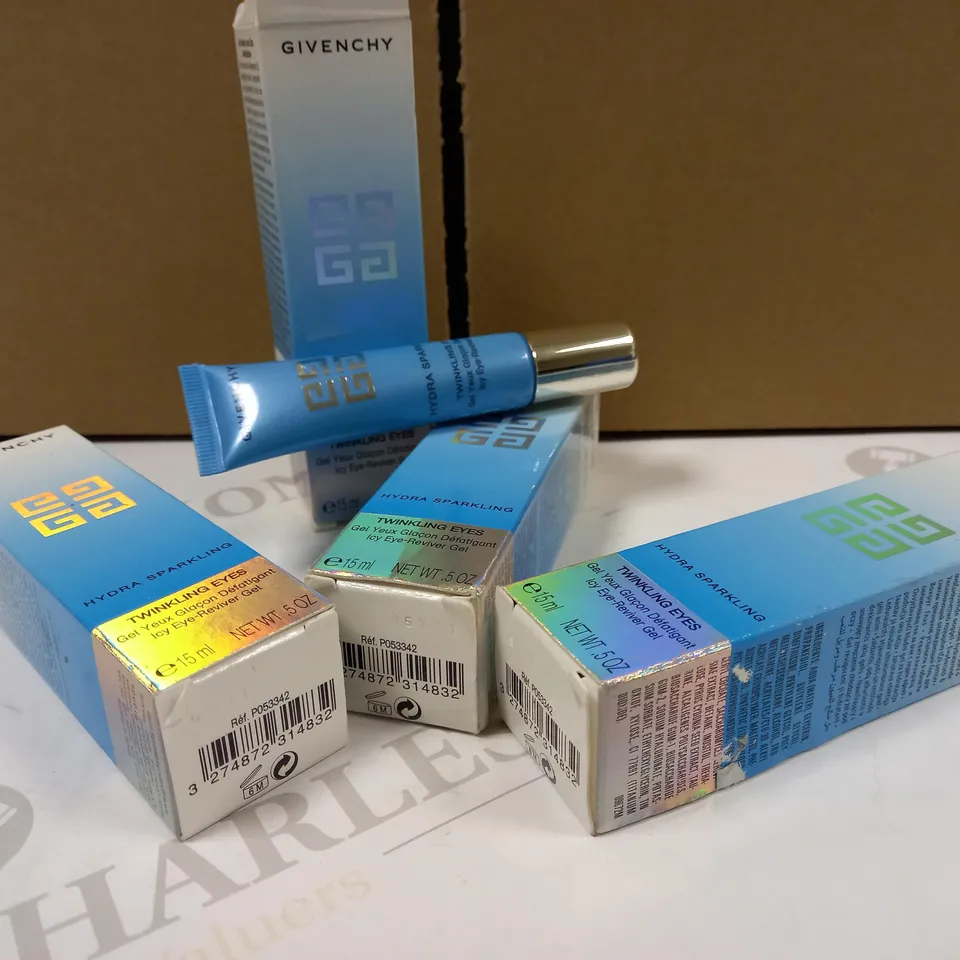 LOT OF APPROX 4 GIVENCHY HYDRA SPARKLING TWINKLING EYES GEL - 15ML