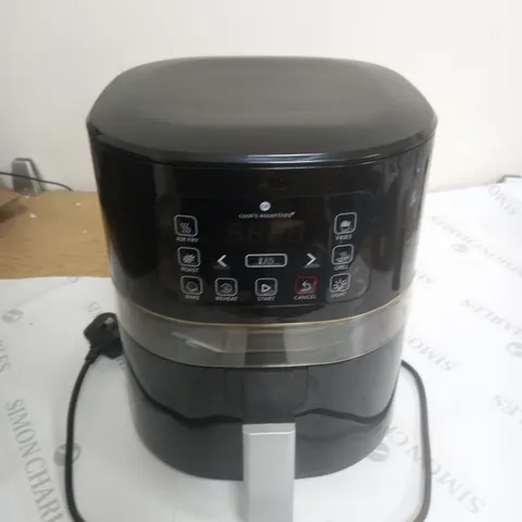 BOXED COOK'S ESSENTIALS 4L AIR FRYER - BLACK