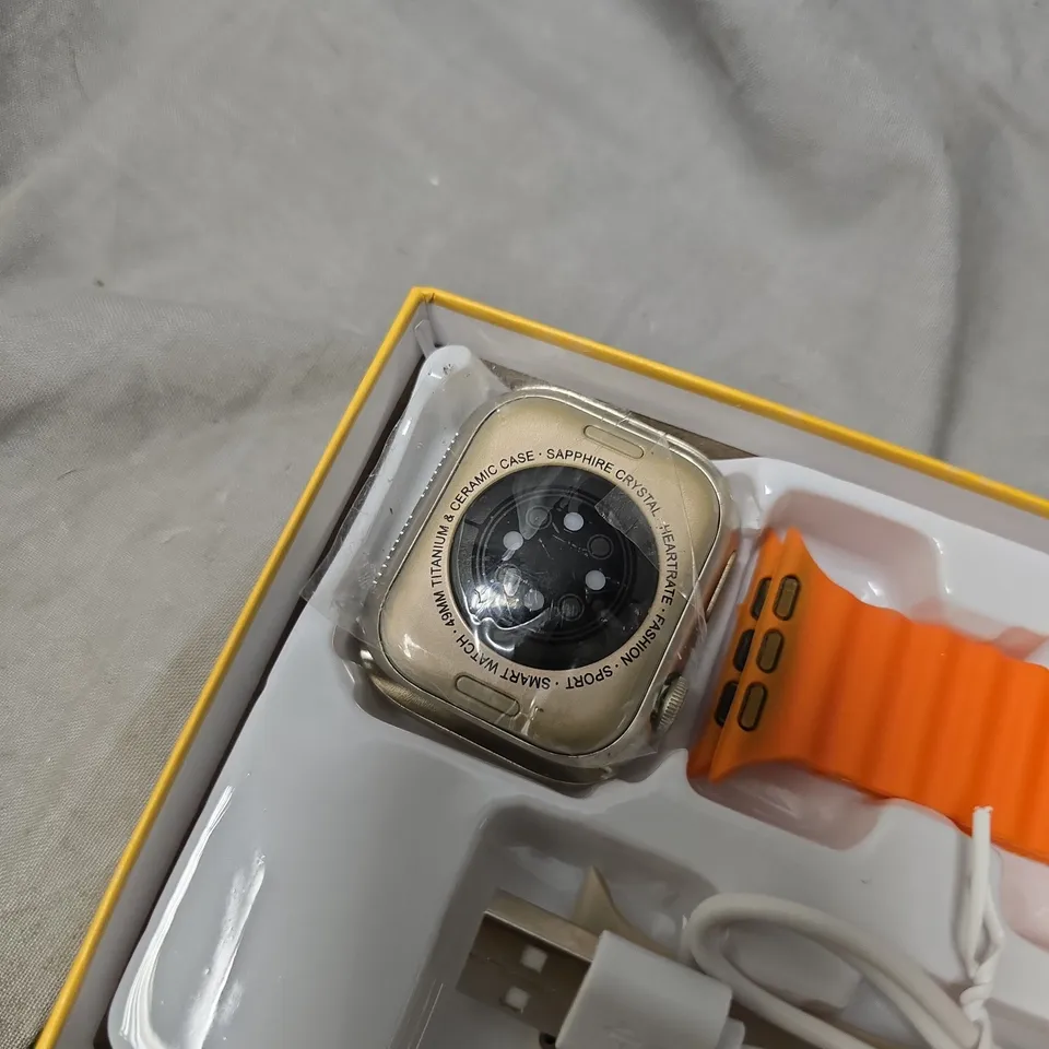 C900 PROMAX SMART WATCH – ORANGE SILICONE STRAP, BOXED