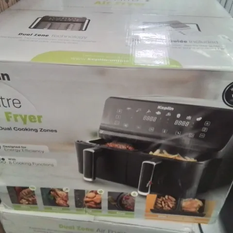 BOXED KEPLIN 9 LITRE AIR FRYER WITH DUAL COOKING ZONES