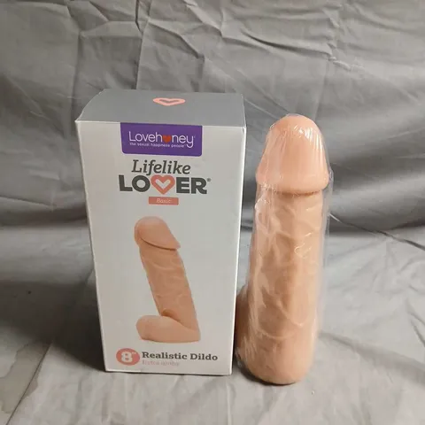 LOVEHONEY LIFELIKE LOVER REALISTIC DILDO – 8 INCH