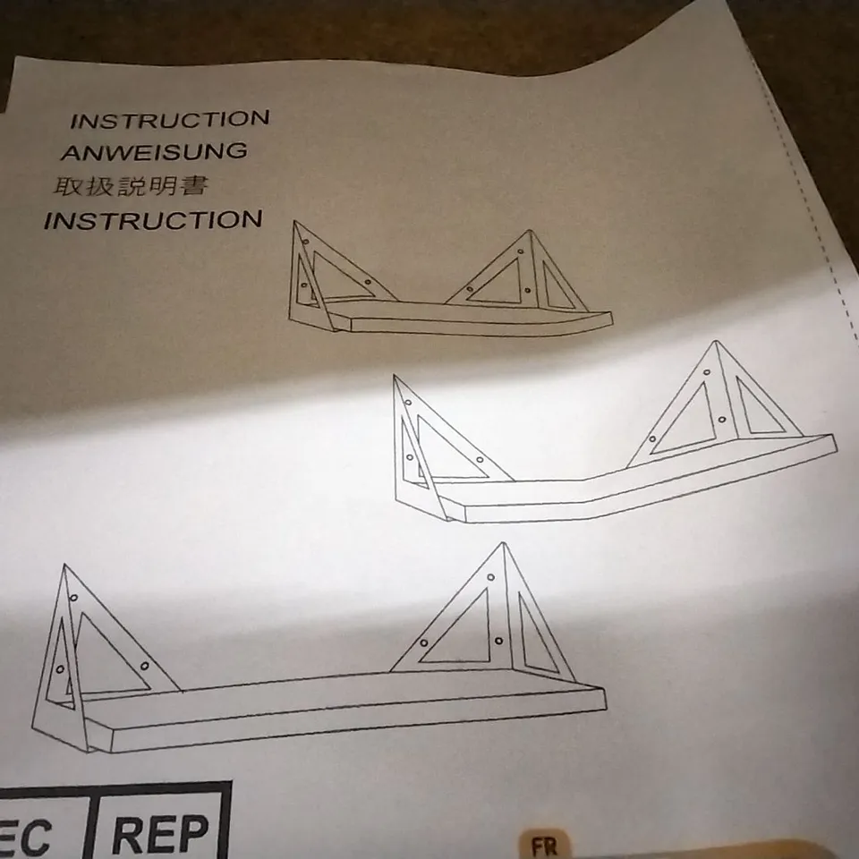 BOXED RAYMON 3 PIECE PINE SOLID WOOD FLOATING SHELF 