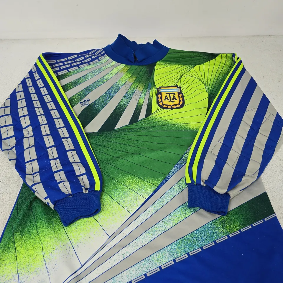  VINTAGE 1990–92 ADIDAS ARGENTINA GOALKEEPER SHIRT - SIZE UNSPECIFIED 