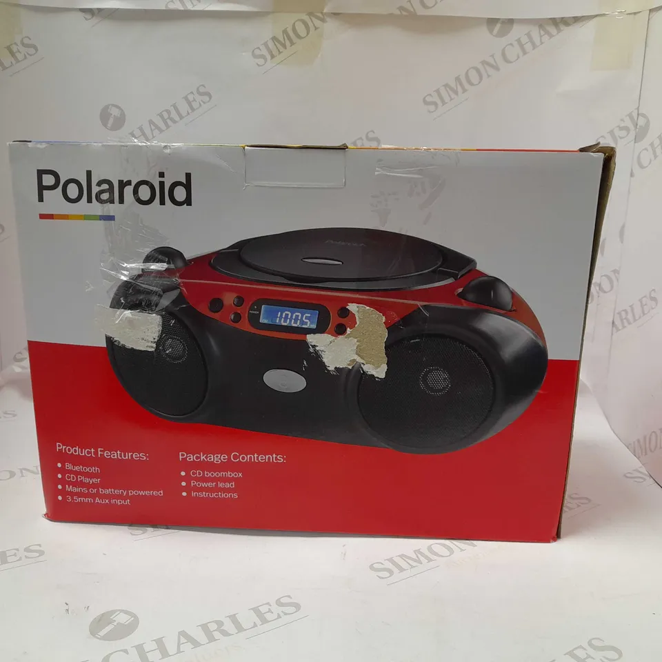 POLAROID BLOETOOTH CD BOOMBOX